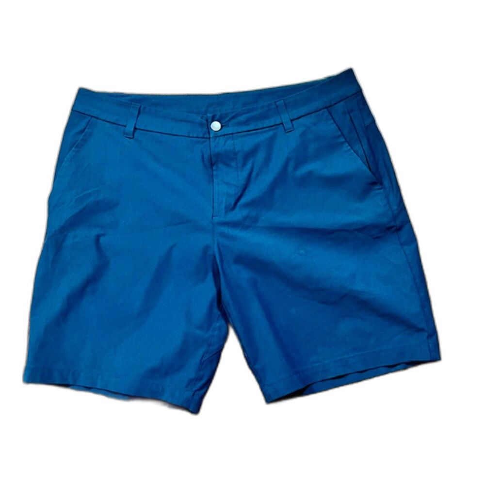 Lululemon Commission Short Slim Warpstreme 9" Navy Blue Chino Golf 36